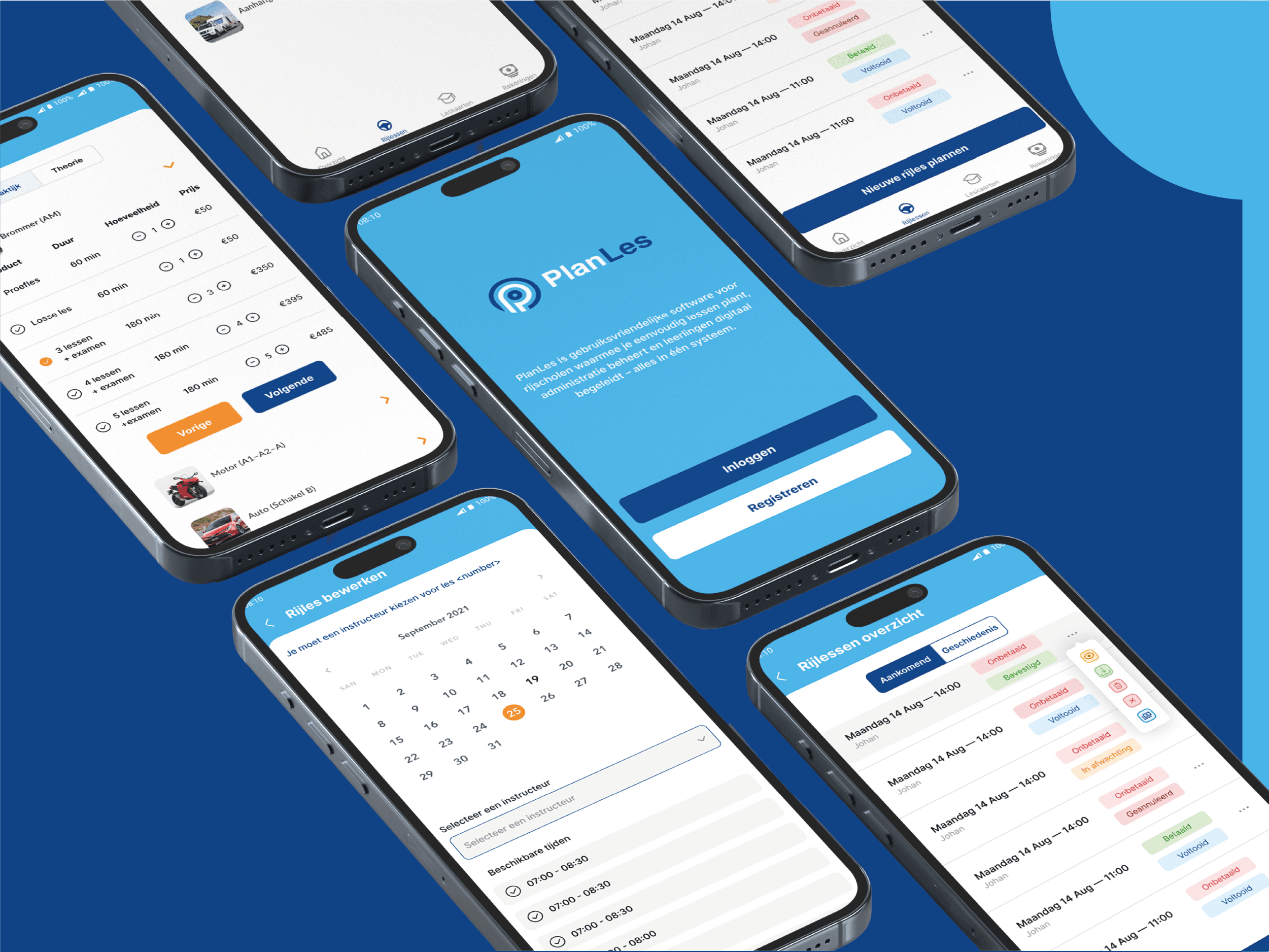 PlanLes – Innovatieve Rijschool App