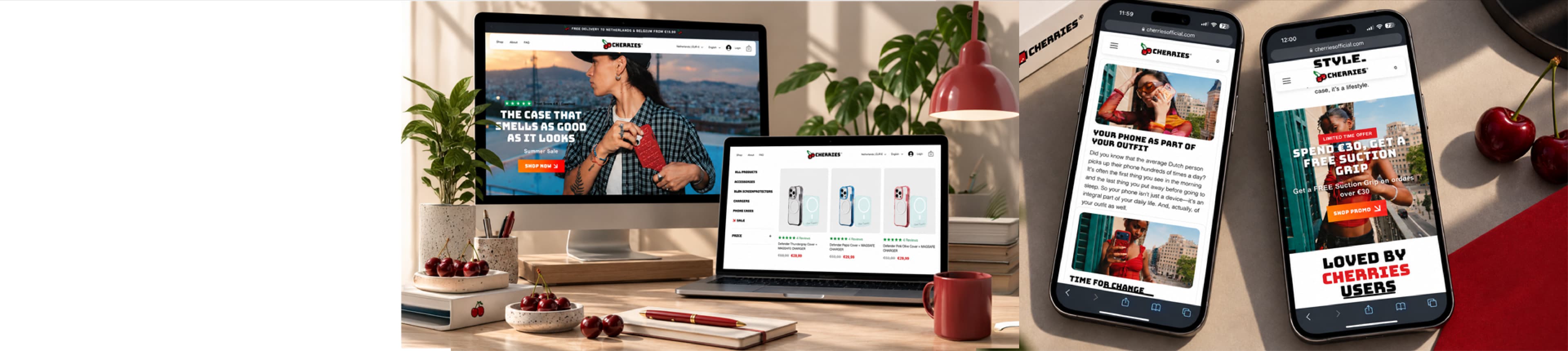 Cherries – Trendy & Speelse Telefoonaccessoires